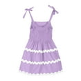thumbnail image 4 of GBSYEWXS Girls Dresses Girls Summer Sleeveless Sling Dresses Cinch In The Waist Beach Cute Princess Dress Casual Sundress, 4 of 5