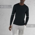 thumbnail image 2 of Members Only Men's Crew Neck T-Shirt Rayon from Bamboo Long Sleeves, 2 of 8