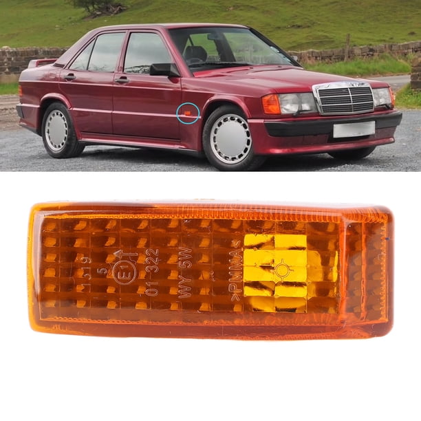 Alcicultor de Luz Lateral Carcasa Protectora de la Lámpara de la Lámpara Indicador de la Lámpara Del Lado Para La Clase S de Clase C SL-SL-SL W124 W140 R129 Aplicable