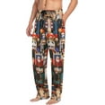 thumbnail image 2 of FREEAMG Christmas Men's Pajama Pants with Pockets Loose Lounge Sleepwear Long Pjs Bottoms, 2 of 4