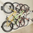 thumbnail image 3 of monTEK 4-Pack Swivel Bike Wall Mount for 4.5" Tire Width, Heavy-Duty Vertical Bike Rack Holds Up to 77 lb, Space-Saving Garage Bike Hanger, Foldable & Adjustable Storage Solution, 3 of 10