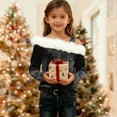 thumbnail image 4 of Posijego Girls Velvet Tops Cold Shoulder Long Sleeve Blouse for Girls Velour Shirts Little Girls Clothes, 4 of 7