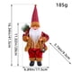 thumbnail image 5 of Decoración navideña, muñeco de Papá Noel de pie, adorno navideño, bonito regalo, muñeco de nieve, decoración de ventanas, suministros, 5 of 6