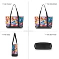 thumbnail image 6 of FORMRS Canvas Laptop Tote Bag for Women with 15.6" Computer Compartments Shoulder Handbag, Light Colorful Circles, 6 of 7