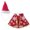 Type B, variant on NEXAVKPR Santa Cloak Hat for Dog Cats Christmas Pet Costume Stage Shows Dog Party Clothes