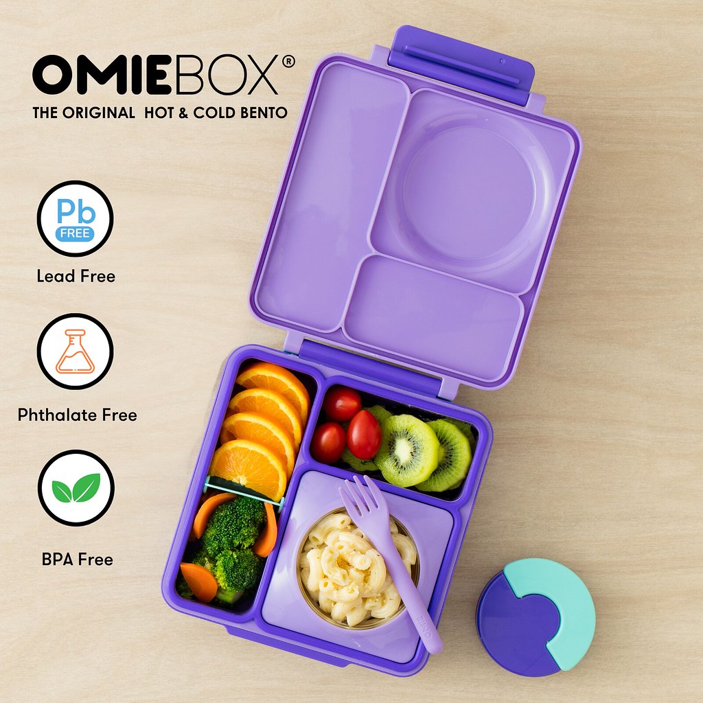 OmieBox Insulated Bento Lunch Box, Purple photo 7