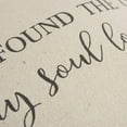 thumbnail image 4 of Rizzy Home "I Have Found The One My Soul Loves" Poly Filled Decorative Throw Pillow, 20" x 20", Natural, 4 of 5