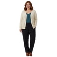 thumbnail image 5 of Turtle Bay New York Women’s Button-Up Cotton Cardigan, Crewneck with Front Pockets, 5 of 5