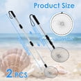 thumbnail image 6 of Wekvgz 2pcs Beach Sand Sifter Telescopic Shell Scooper Sifter Stainless Steel Shark Teeth Sifter Tool Lightweight Sand Scoop Shovel Sifter Sea Glass Sifter for Collecting Shell Sea Rock, 6 of 10