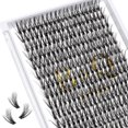 thumbnail image 1 of Lash Clusters 40D-0.07D-9-16MIX B&Q LASH Pestañas individuales 280 grupos de pestañas postizas 20D 30D 40D Extensiones de pestañas individuales Cluster DIY Extensiones de pestañas en casa (40D-0.07D,9, 1 of 4