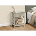 thumbnail image 4 of Accent Table - End - Side Table - 2 Tier - Nightstand - Antique White Veneer, 4 of 11