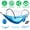 Royal Blue+Sky Blue, variant on 3-in-1 Portable Camping Hammock with Mosquito Net 440lbs Capacity Dual-Way Zippers Attached Storage Pocket for Outdoor Travel Hiking Backpacking (Orange+Gray)