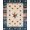 Blue Rust Ivory, Pattern 5, variant on ODIKA 8'x10' Washable Area Rug Door Farmhouse Lone Plank Inspired Vintage Border Southwestern for Living Room, Under Sectional, Family , Durable, Non-Slip