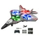 thumbnail image 3 of Avión teledirigido con luz, regalo para niño, helicóptero, de 360 degree, planeador RC portátil, juguete volador para exteriores, avión RC Rojo, 3 of 8