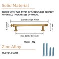 thumbnail image 3 of Goo-Ki 5"(128mm) Hole Center Champagne Bronze Kitchen Cabinet Handles, Closet Classic Zinc Alloy Cabinet Pulls Dresser Handles for Bedroom,Drawer,Cupboard & Wardrobe, 6 Pack, 3 of 10
