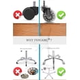 thumbnail image 2 of Taburete de salón con ruedas FRNIAMC, asiento redondo más ancho y ajustable en altura, 2 of 7