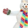 thumbnail image 5 of LuxenHome 3Ft Lighted Snowman with Bird, Festive Outdoor Christmas Display, 5 of 15