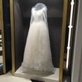thumbnail image 6 of 160/180cm Extra Large Soft Cloth Wedding Dress Dustproof Cover Pullover Thin Bride Gown Storage Bag Transparent Foldable Clothes Case Protector, 6 of 12