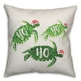 thumbnail image 2 of Creative Products Ho Ho Ho Sea Turtles 16x16 Spun Poly Pillow, 2 of 3