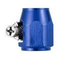 thumbnail image 6 of Unique Bargains 5 Pcs AN4 Hex Car Hose Finisher Flexible Rubber Pipe Clamp with Screw Band Adapter Fitting Blue, 6 of 6