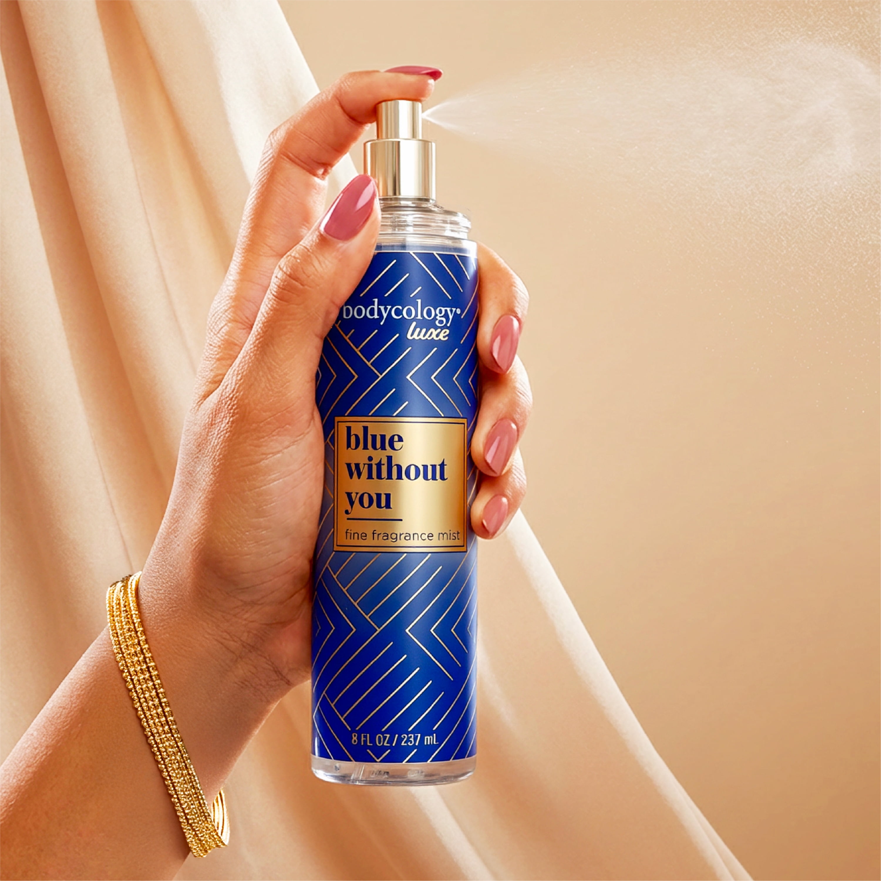 Bodycology Luxe Fragrance Body Mist, Blue Without You, 8 fl oz