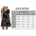 thumbnail image 5 of ANYJOIN Women's Summer Casual Dresses V Neck Short Sleeve Swing Dress with Pockets, 5 of 6