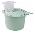 thumbnail image 3 of Eco Microwave Rice Cooker with Locking Lid – 78 oz (9.75 Cup) Capacity – BPA Free – Includes Rice Paddle & Measuring Cup – Sage Green, 3 of 4