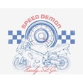 thumbnail image 5 of Sportsbike Race Speed Demon Men's White Crew Neck Short Sleeve Tee-3XL, 5 of 6