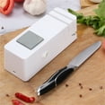 thumbnail image 4 of WHEANG Cutting Dies Multi Purpose Fast Scissors Sharpener Home Electric Sharpener Automatic Kitchen Sharpener One Size White, 4 of 6
