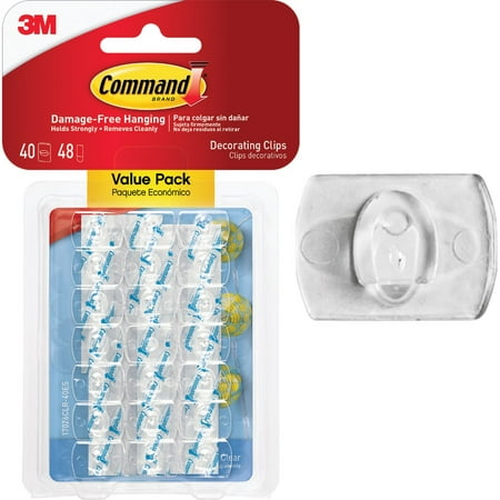 

3M Command Decor Adhesive Clips (40-Count)