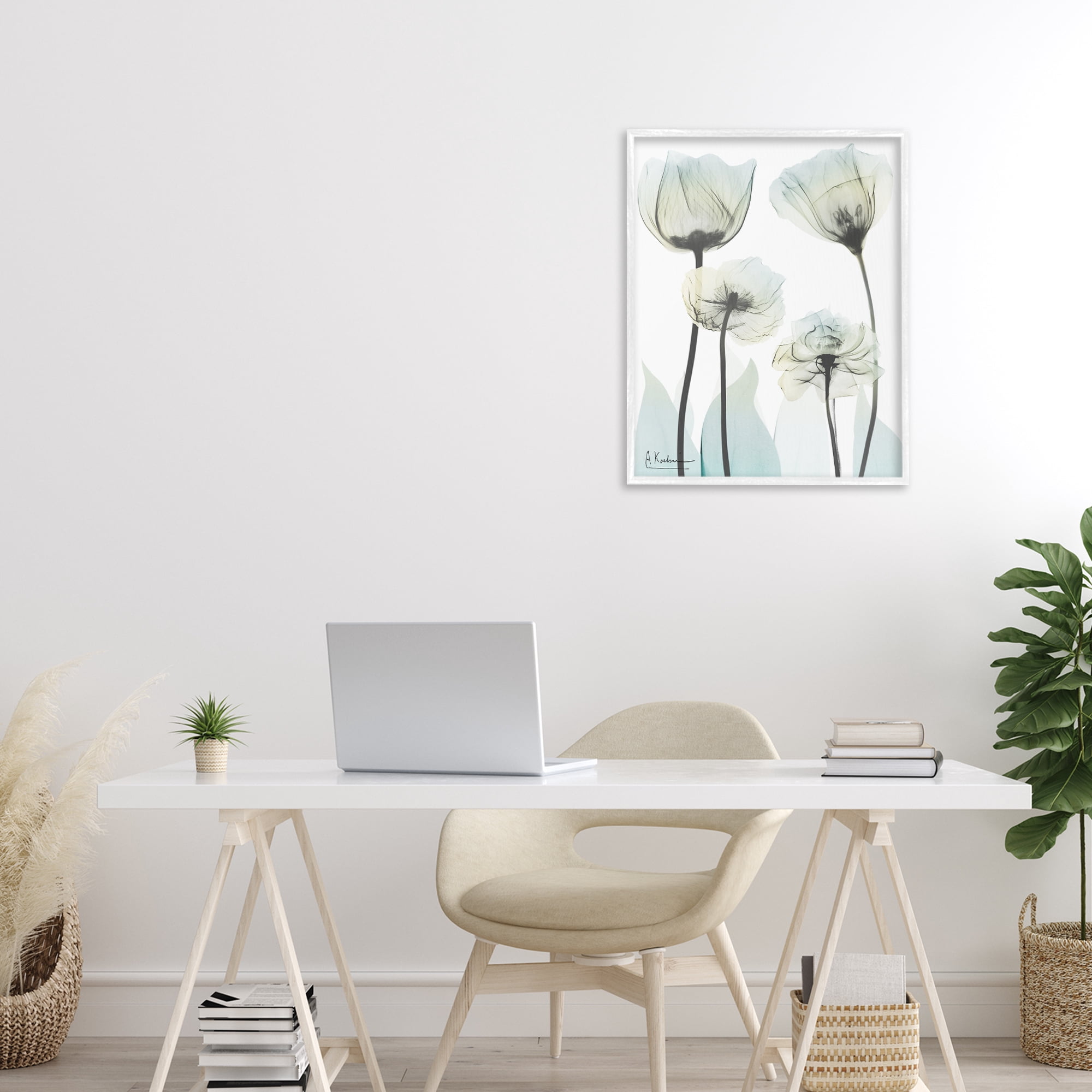 Stupell Industries Floral Luxury Of Creation White Framed Giclee Art, design by Albert Koetsier