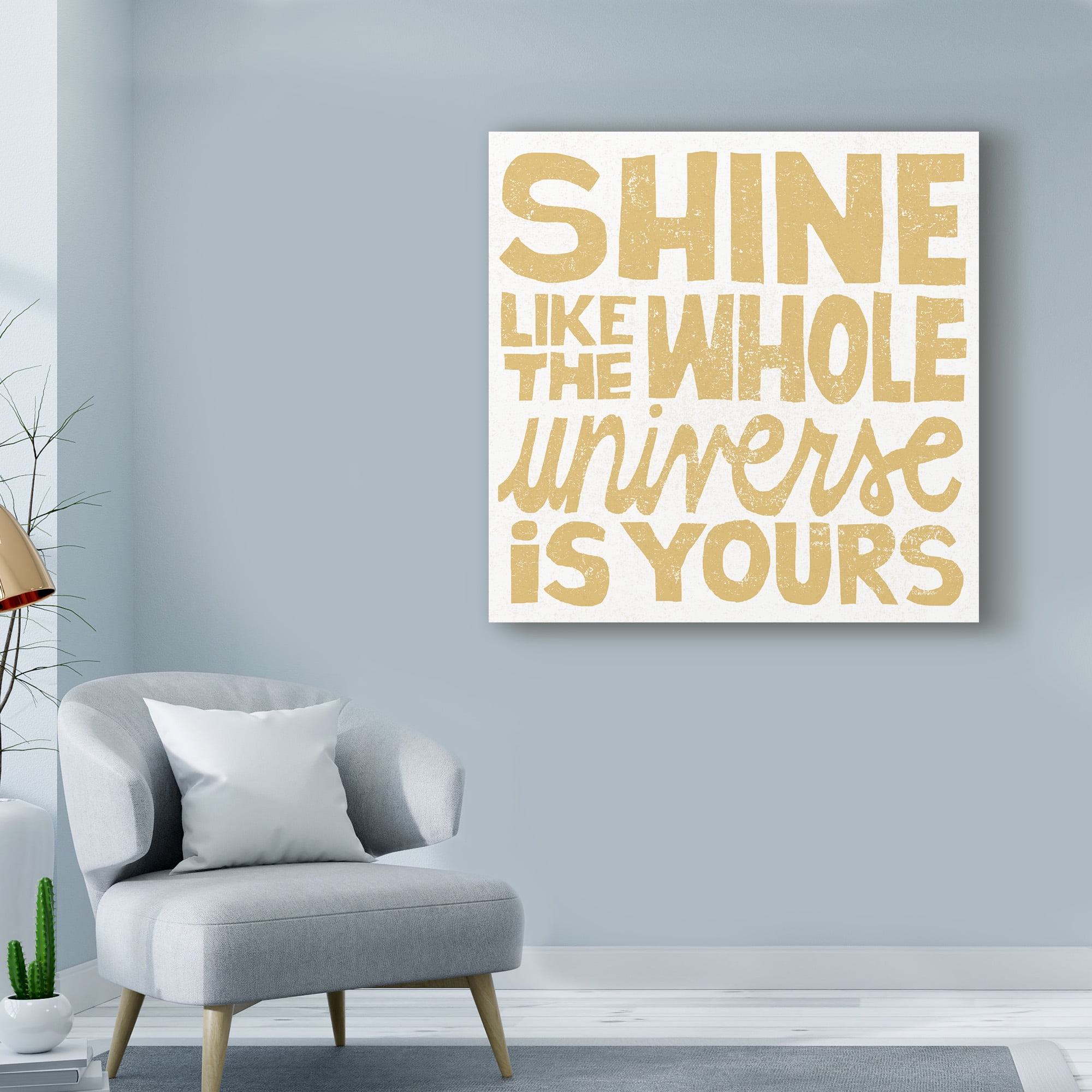 Trademark Fine Art 'Shine Like the Whole Universe' Canvas Art by Michael Mullan