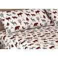 thumbnail image 2 of Safdie & Co. Sheet Set Flannel 4PC Q Wildlife, 2 of 3