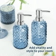 thumbnail image 4 of GM GMISUN Blue Glass Soap Dispenser with Pump Hand Soap Bottle for Kitchen Bathroom 16oz, 4 of 6