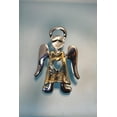 thumbnail image 4 of Two Tone Angel Brooch In Vintage Designer, Religious Pin, Choir Angel, Christmas Angel Costume Jewelry, 4 of 7