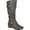 Grey, variant on Journee Womens Paris Hidden Wedge Riding Boots
