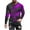 Purple, variant on ZCFZJW Mens Fall Graphic T-Shirts Casual Long Sleeve Funny 3D Novelty Graphic Crewneck Pullover Tops Loose Lightweight Comfy Baggy Workout Tees Sweatshirt Blue M