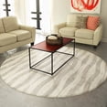 thumbnail image 1 of Porch & Den  Williamsburg Hooper Geometric Waves Grey Rug - 7'6 Round, 1 of 5