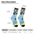 thumbnail image 2 of Masiiu Bluey Pattern Adult Crew Socks, Breathable Color-Block Mid-Calf Socks, Comfortable for Daily Wear and Sports, 2 of 6