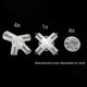 thumbnail image 2 of Corner Connectors for 3x3m Canopy Tents, Fits 25/19mm Tubes, Includes Spare Parts, 2 of 5