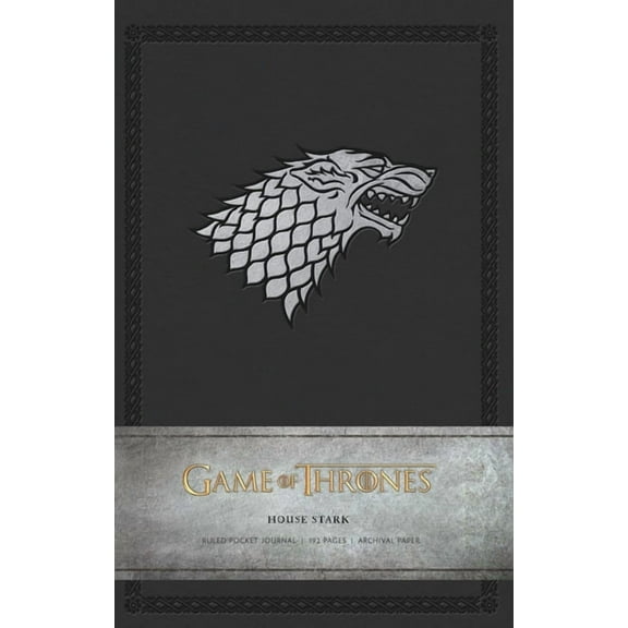 Game of Thrones Game of Thrones: House Stark Ruled Pocket Journal, (Hardcover)