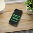 thumbnail image 5 of DistinctInk Clear Hybrid Case for Apple iPhone 15 Pro (6.1" Screen) - Hard Work & Character Make the Farmer - Tempered Glass Back, 5 of 9