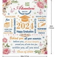 thumbnail image 5 of Graduation Gifts Blanket 60x50in, Graduation Gifts for Her 2024, 2024 Graduation Gifts for Women, Phd/Masters Degree Graduation Gifts, College/High School Graduation Gifts for Her, 5 of 5
