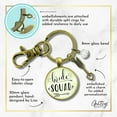thumbnail image 6 of Bride Squad Gutsy Goodness Bronze Keychain Bridesmaid Wedding Womens Jewelry Gift Bachelorette Party Arrow, 6 of 8