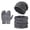 GY1, variant on Winter Outdoor Cold Proof Knitted Hat Scarf Three Piece Set with Velvet Ear for Men Women