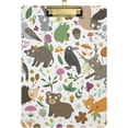 thumbnail image 2 of FMSHPON Fox Bear Hedgehog Bird Mushroom Clipboard Hardboard Wood Nursing Clip Board and Pull for Standard A4 Letter 13x9 inches, 2 of 5