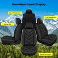thumbnail image 7 of DIKSOAKR Car Seat Covers Fit for Mazda 3 2010-2019 Full Set Seat Covers Waterproof Leather Seat Cover Cushion Protector Airbag Compatible (2 Row 5 Seat,Black), 7 of 7