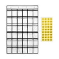 thumbnail image 2 of Bolsa de almacenamiento con gráfico de bolsillo para , colgante sobre la puerta con 36 bolsillos, organizador colgante, organizador de bolsillo Blanco BLESIY Gráfico de bolsillo del aula, 2 of 8