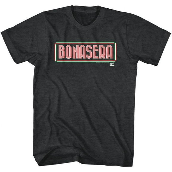 The Godfather Bonasera Black Heather Adult T-Shirt 4Xl