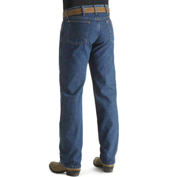 wrangler men's jeans 13mwz original fit premium wash stonewash - 13mwzgk -  